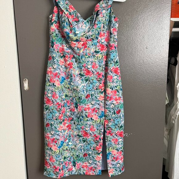 Aidan Mattox Floral Dress - Picture 1 of 3